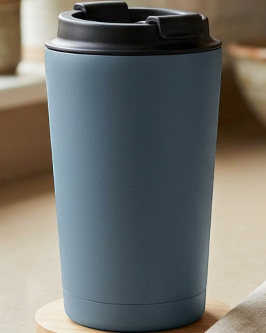 Nivt Compact Coffee Travel Mug Slate Flip Lid 16 oz - Lifestyle view