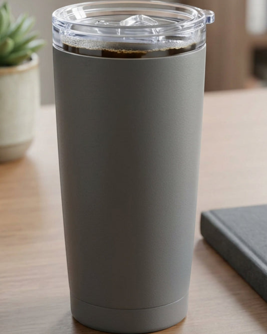 Nivt Stainless Steel Tumbler Graphite Slider Lid 20 oz - Lifestyle view