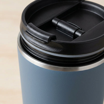 Nivt Compact Coffee Travel Mug Slate Flip Lid 16 oz