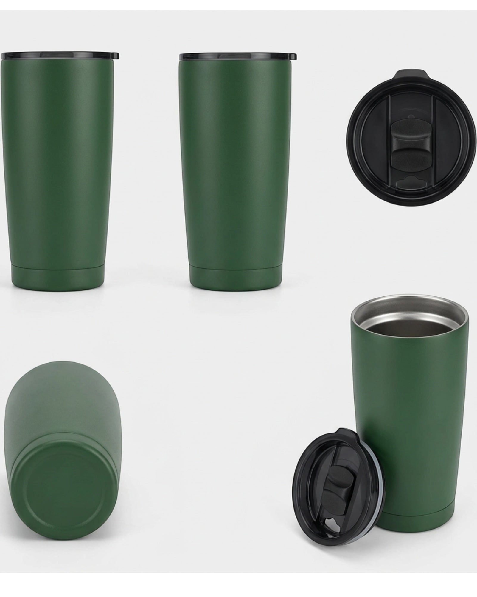 Nivt Forest Green Travel Tumbler 20 oz Slider Lid