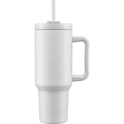 Nivt Handle Travel Tumbler Frost White Straw Lid 32 oz