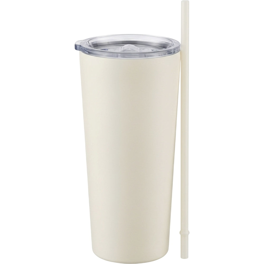 Nivt Ivory Insulated Tumbler 24 oz Straw Lid