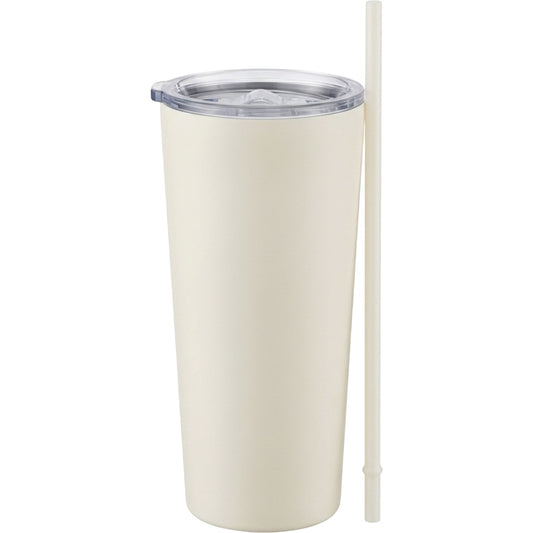 Nivt Ivory Insulated Tumbler 24 oz Straw Lid