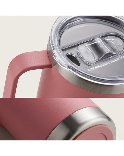 Nivt Rose Stainless Tumbler 30 oz Handle Lid