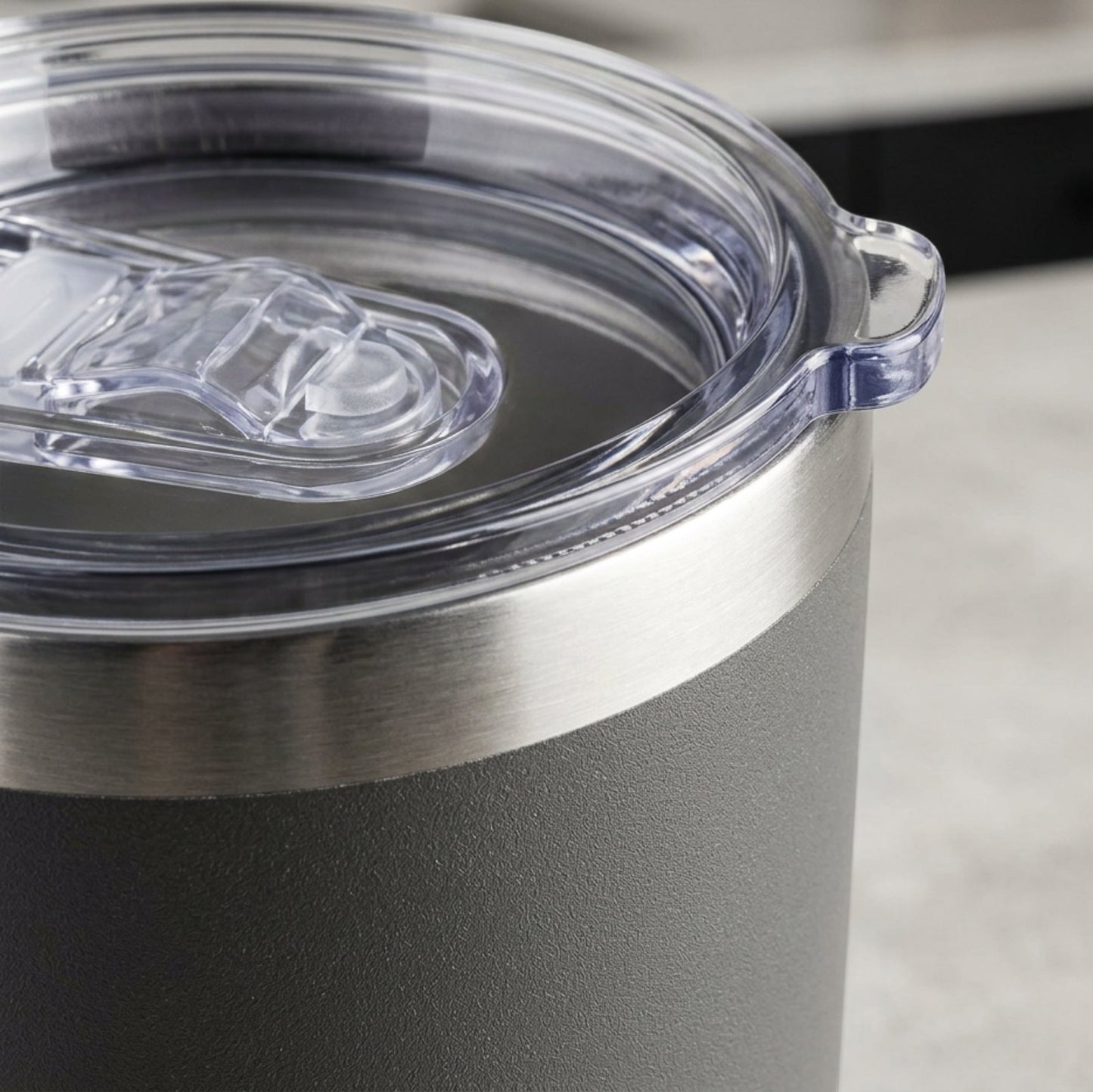 Nivt Stainless Steel Tumbler Graphite Slider Lid 20 oz - Detail view